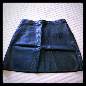 Zara Basic faux leather mini